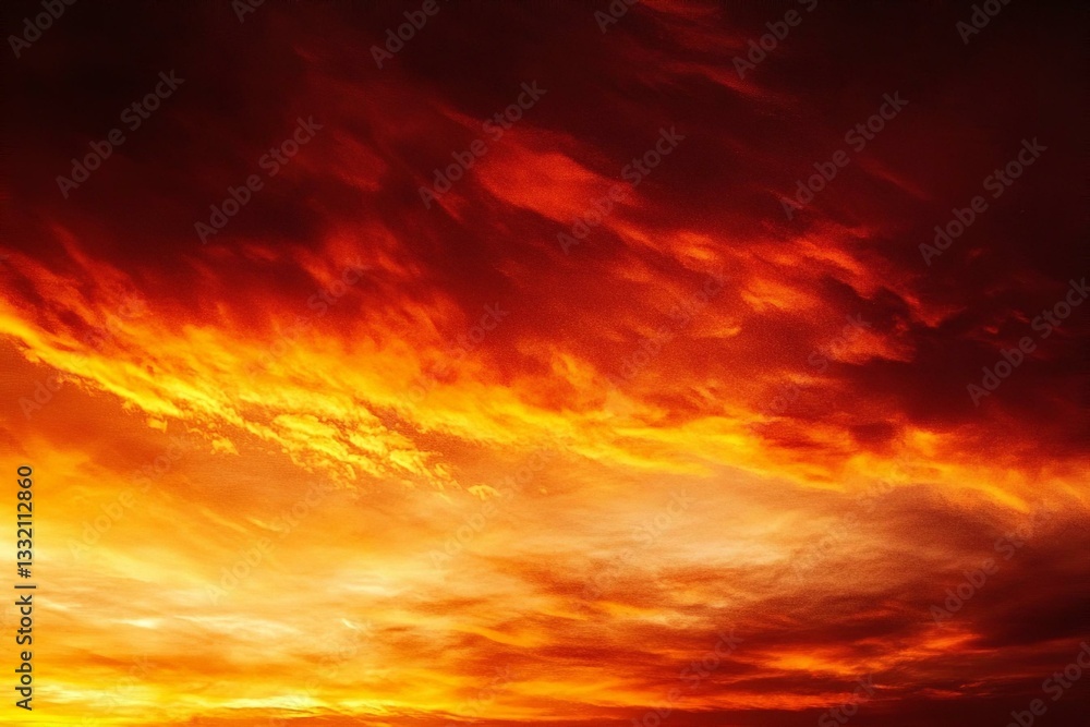 Abstract dark red background. Dramatic fiery bloody sky. Fantastic golden sunset background with copy space for design. Halloween evil armageddon apocalypse concept. Abstract dark red background. Dramatic fiery bloody sky. Fantastic golden sunset background with copy space for design. Halloween evil armageddon apocalypse concept.