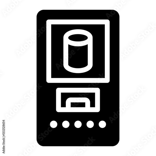 vending machine glyph icon