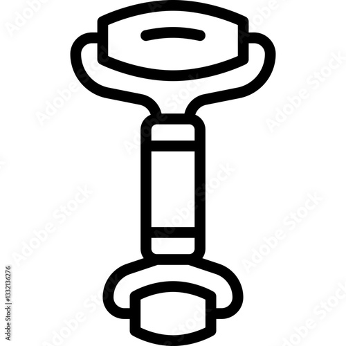 jade roller line icon