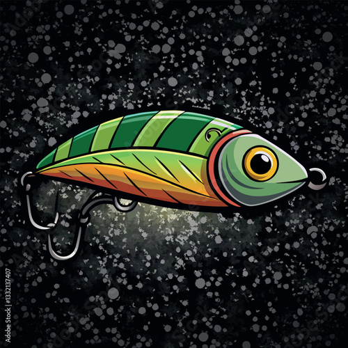 Colorful-fishing-lure-on-a-textured.