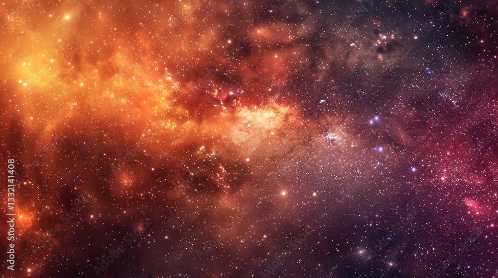 Naklejka premium Milky Way galaxy with stars and space background.