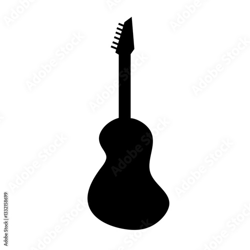 Guitars silhouette vector arts
