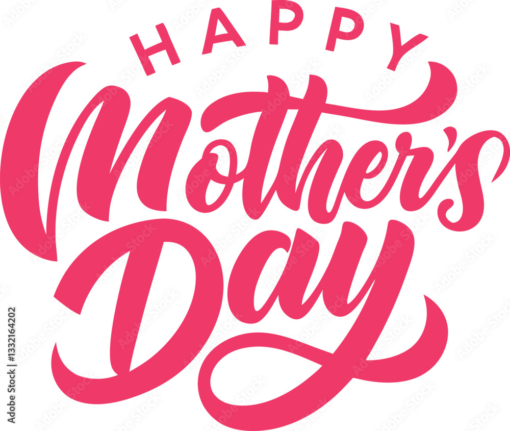 Mother's day vector isolated on white background