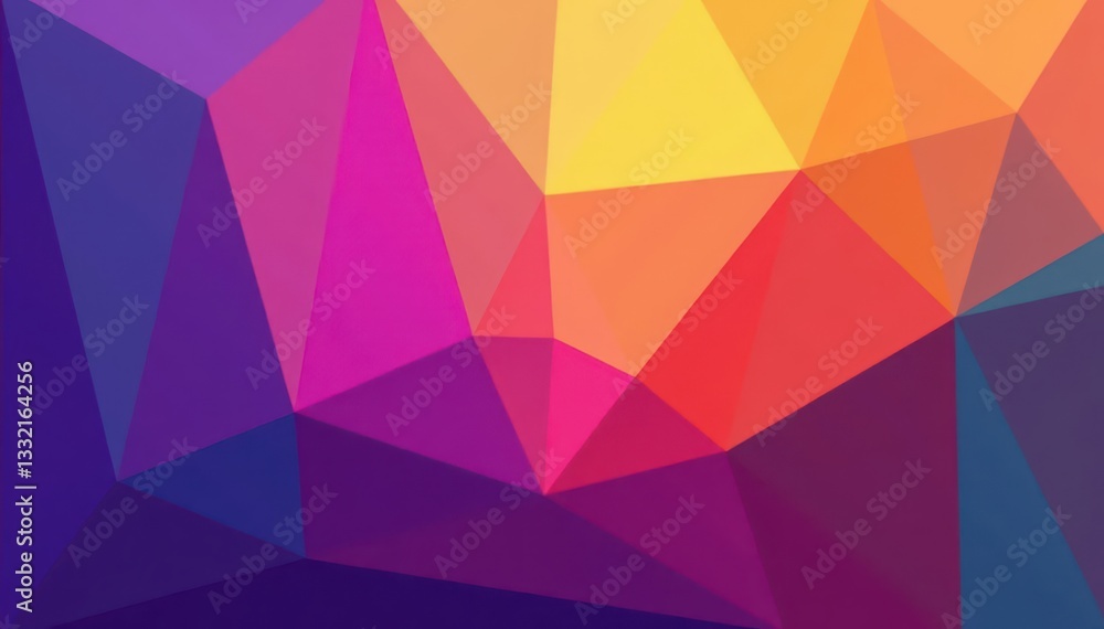 Fototapeta premium Dynamic multicolored polygon backdrop, sharp angles , colorful, colorful background
