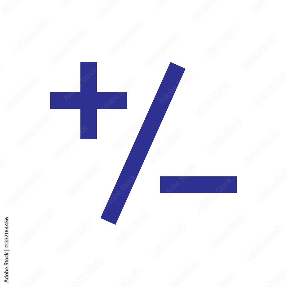 Obraz premium plus minus icon