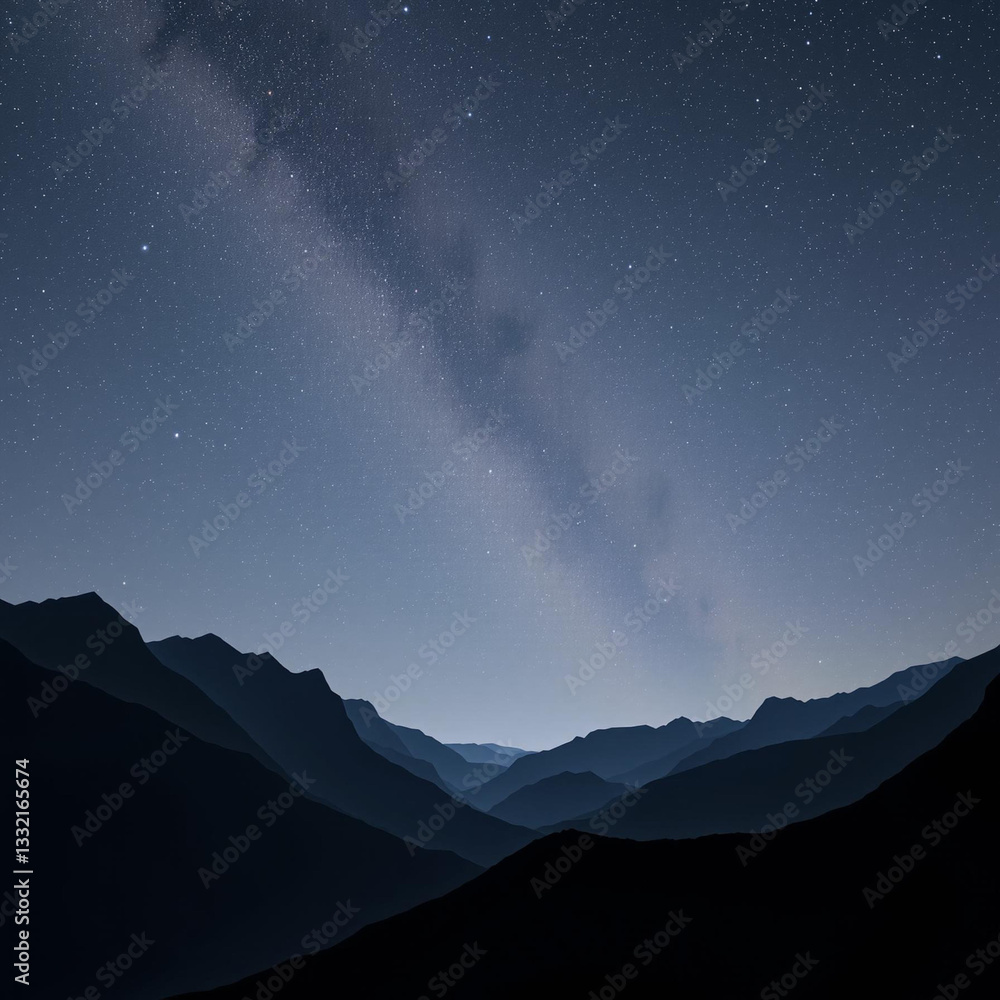 custom made wallpaper toronto digitalMilky Way Dawn Over Mountain Range