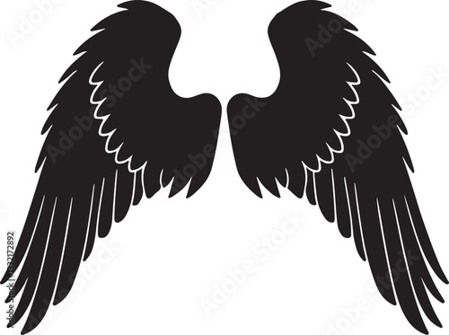 bird texter silhouette victor design image isolated on the white background.