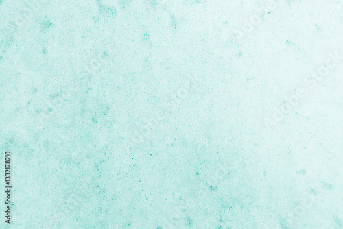 Smooth flat vintage paper bag pale texture in light blue color on table background. Organic soft turquoise plain back craft book concept for simplicity azure teal scrap backdrop, simple top surface
