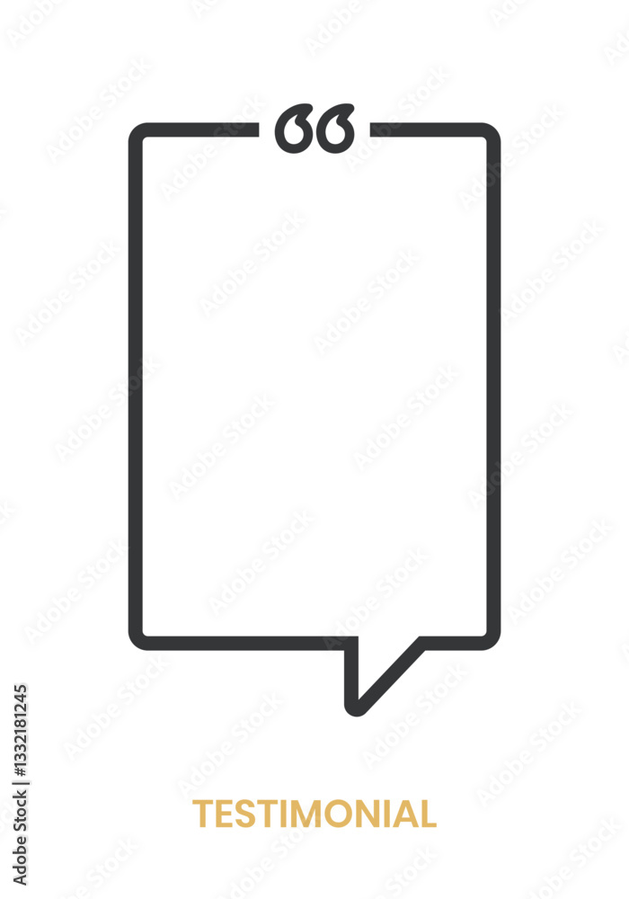 Creative Testimonial Template, What our Clients Say, Quote , Review, Feedback, Infographic Template, Label, Editable Vector Illustration blank empty template
