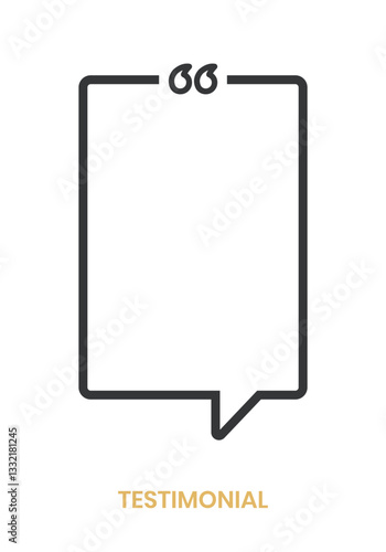 Creative Testimonial Template, What our Clients Say, Quote , Review, Feedback, Infographic Template, Label, Editable Vector Illustration blank empty template