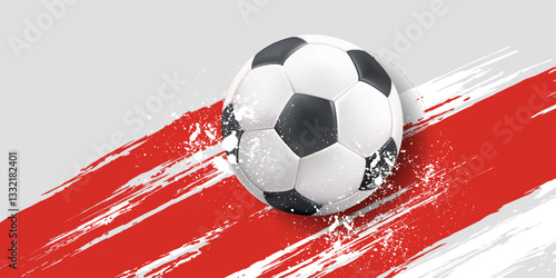 soccer banner template , Canada flag, Brush texture grunge, football cup, Modern vector illustration. eps 10