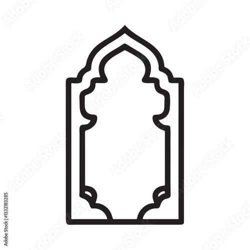 vector illustration of a  masque  doer 
