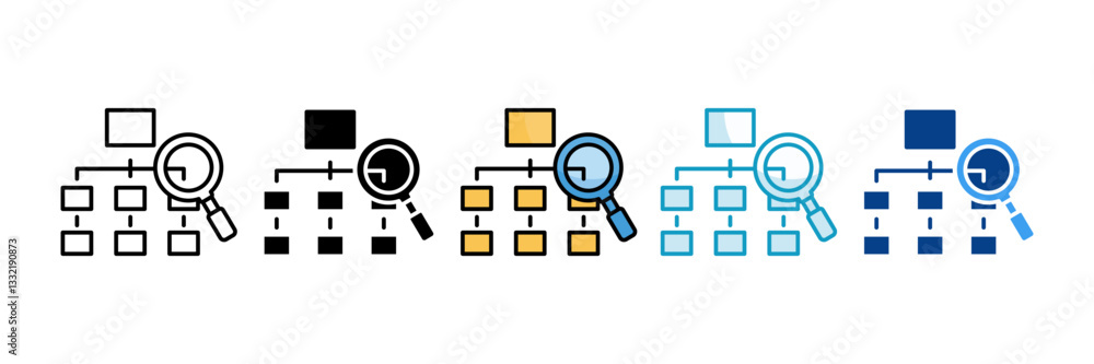 Data Taxonomy Icon Set Multiple Style Collection Data Taxonomy Icon Set Multiple Style Collection