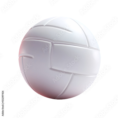 3D Render volleyball sports Illustration with transparant background