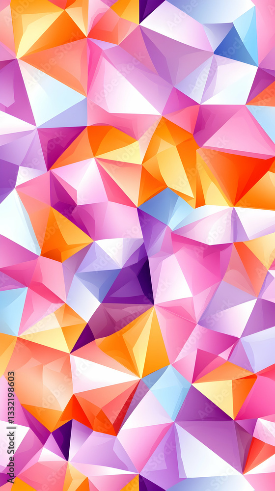 Abstract colorful low-poly geometric background Abstract colorful low-poly geometric background