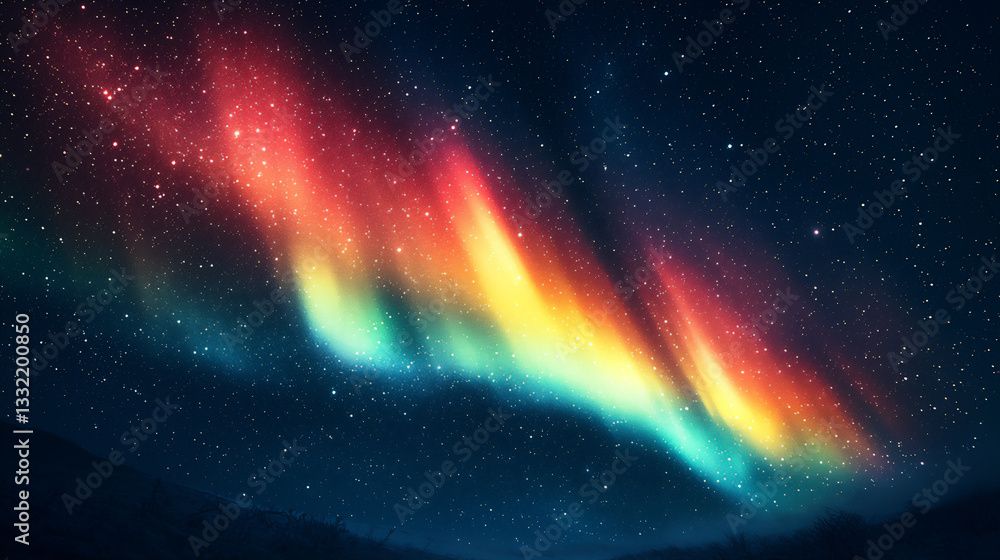 Naklejka premium aurora borealis wallpaper,