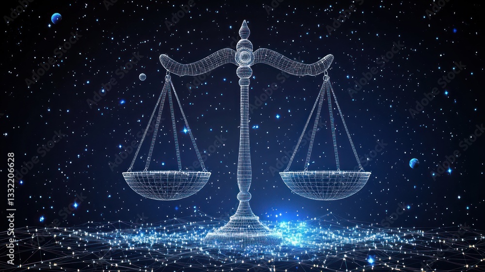 Digital Libra Scales on Cosmic Background Digital Libra Scales on Cosmic Background