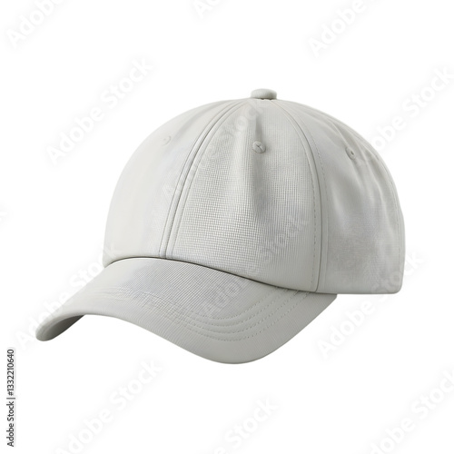 White baseball cap isolated on a white background