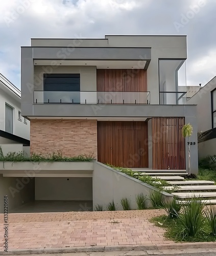 modern house in the city