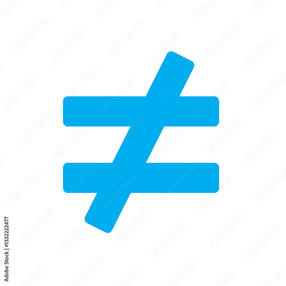 Obraz premium unequal icon