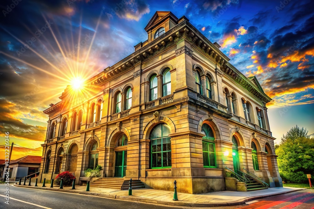 Naklejka premium Vintage mail service: Retro communication.