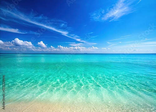 Wallpaper Mural Turquoise beach, endless sea, a breathtaking seascape. Torontodigital.ca