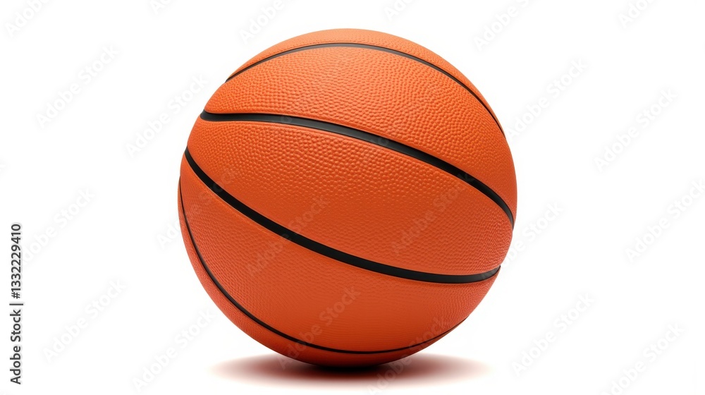 High-quality basketball isolated on a white background. Textured orange ball used for professional and recreational play. Ideal sports equipment for games, training, and competitions High-quality basketball isolated on a white background. Textured orange ball used for professional and recreational play. Ideal sports equipment for games, training, and competitions