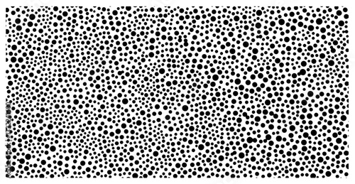 organic dot texture with hand drawn ink circles of different sizes forming dense pattern