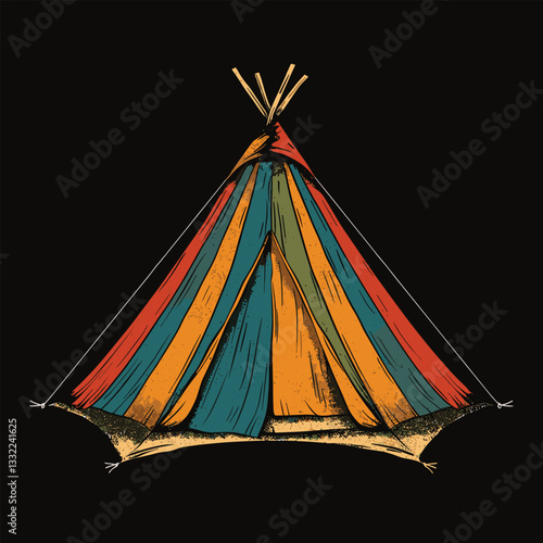 Highking and camping t-shirt design vector.