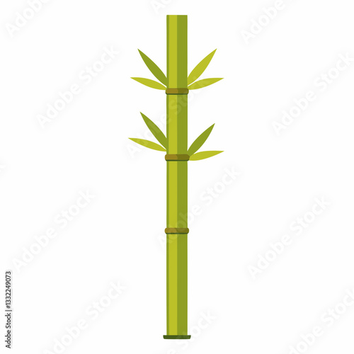 modern bamboo stalk with sleek vertical alignment 