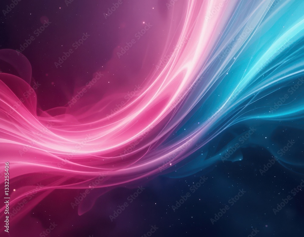 Fototapeta premium Dynamic flowing colors abstract background digital art fantasy environment smooth viewpoint vivid concept