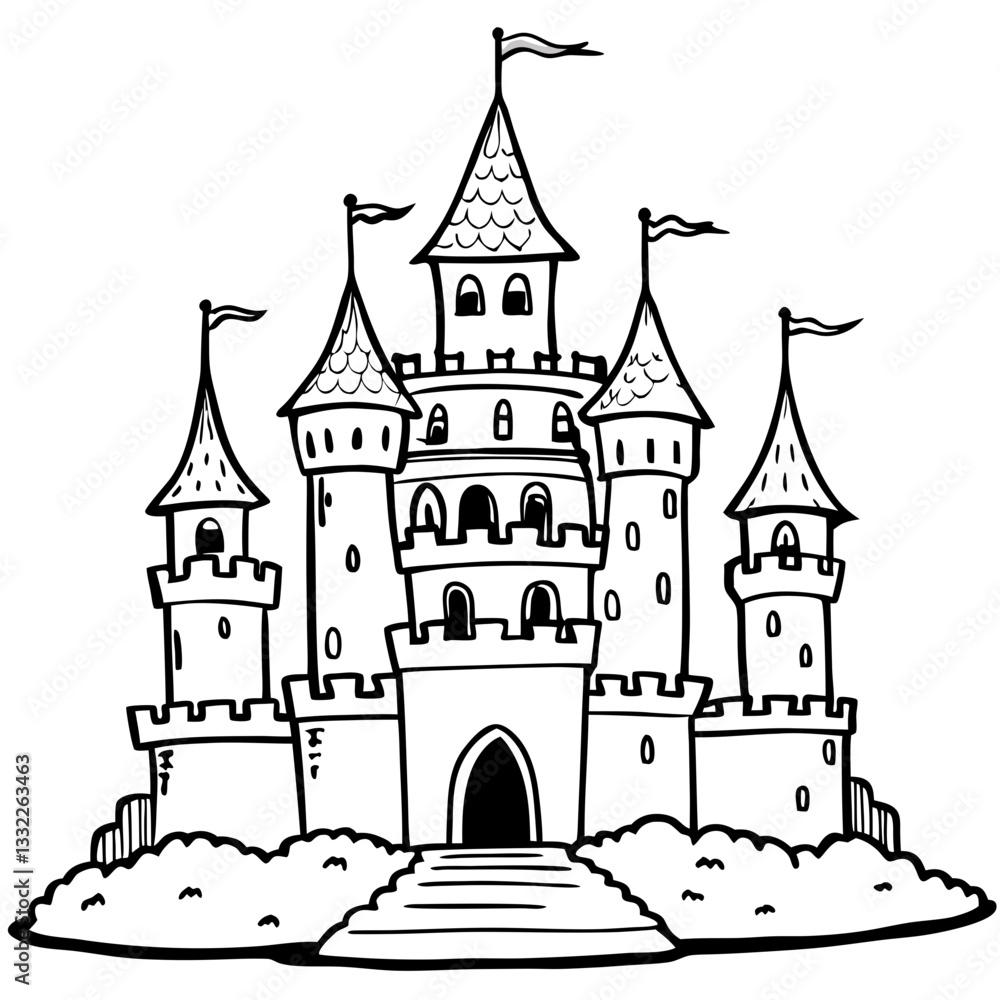 vector illustration of a castle vector illustration of a castle