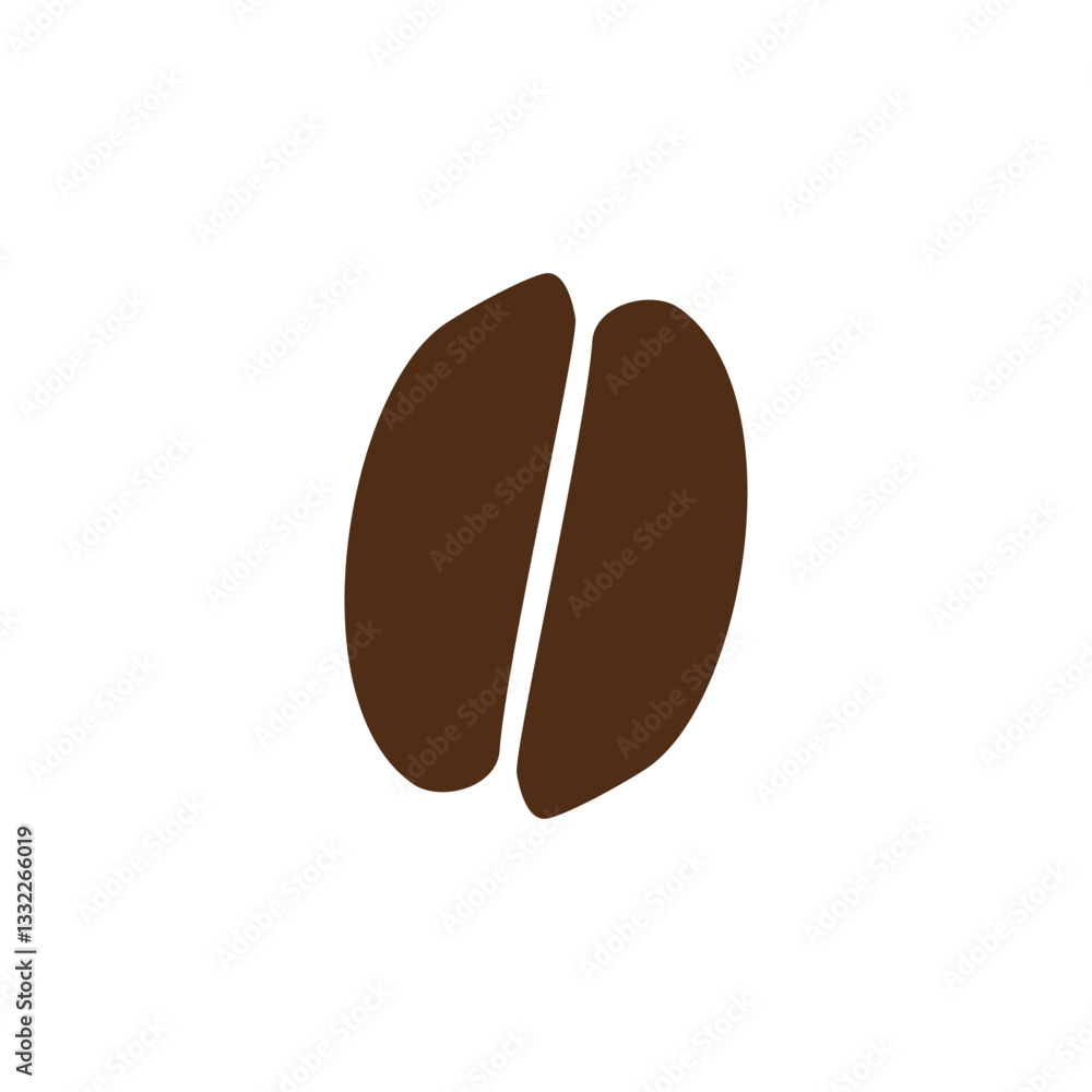 Fototapeta premium Abstract Coffee Bean Pattern with Layout Variations