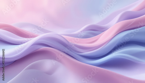 Soft Abstract Waves of Pink and Purple Blending Seamlessly in a Digital Design, Creating a Gentle and Elegant Artistic Pattern