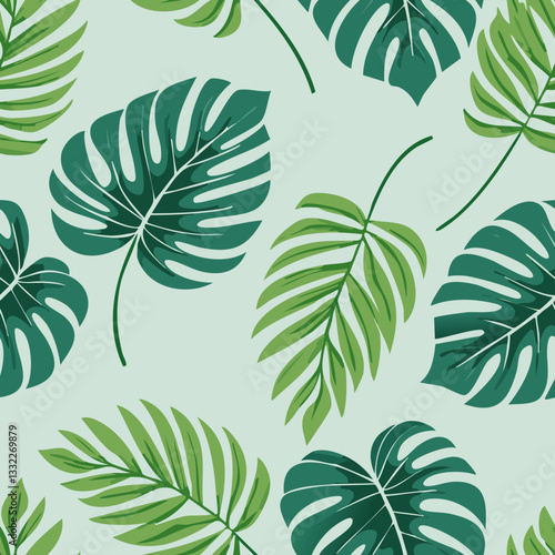 Tropical Leaf Wallpaper Design for Refreshing Spaces