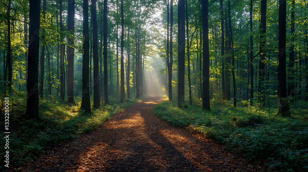 Obraz premium forest path,