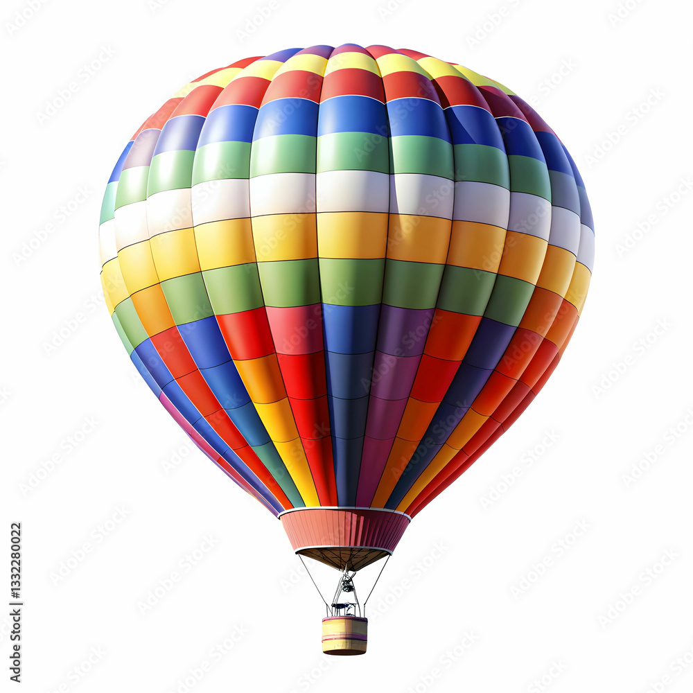 Naklejka premium air balloon on white background