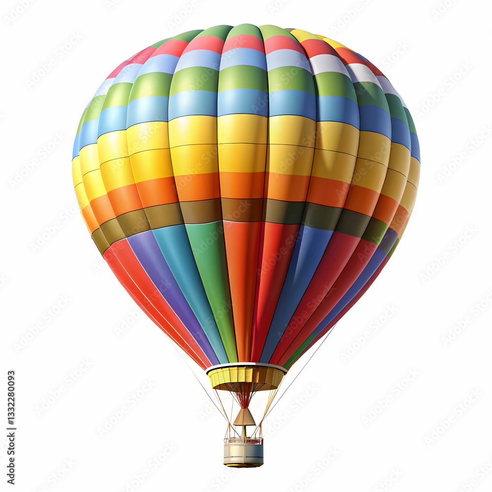 Naklejka premium air balloon on white background