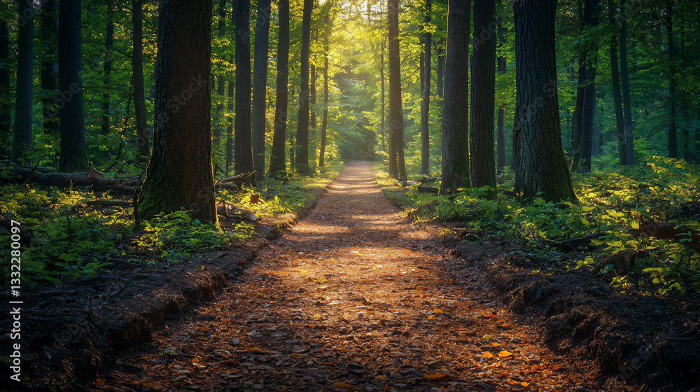 Obraz premium forest path,