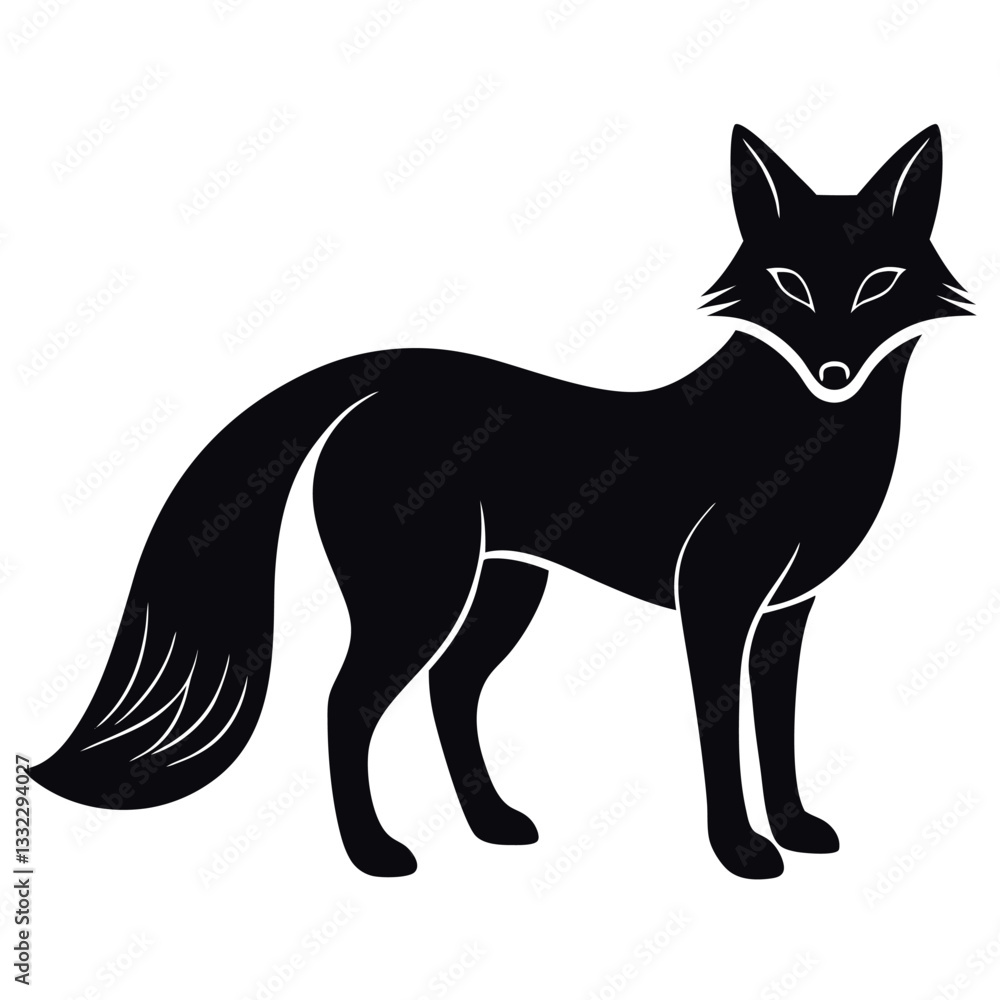 Obraz premium fox vector illustration