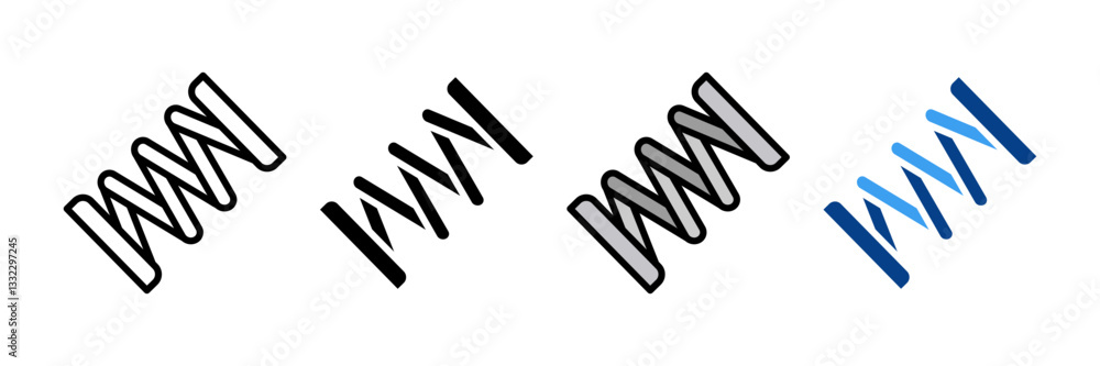 Fototapeta premium Spring Icon Set Multiple Style Collection