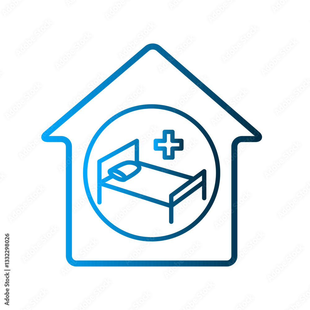 Hospital icon design template Hospital icon design template