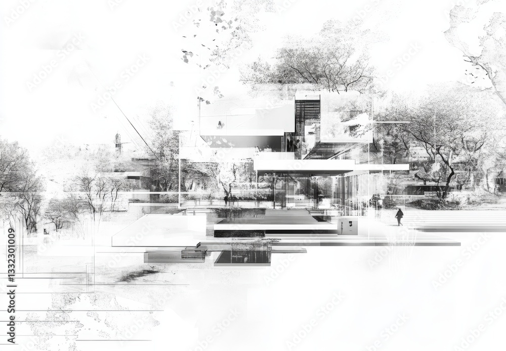 Obraz premium Architecture Portfolio Layout