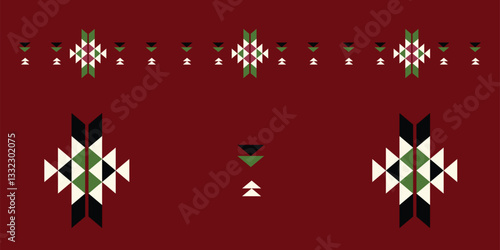 Print Rich Al Sadu Geometric Pattern with Traditional Bedouin Style