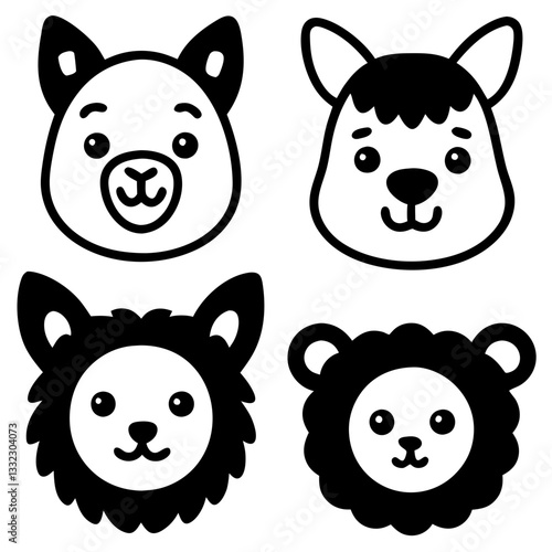 vector set of animals