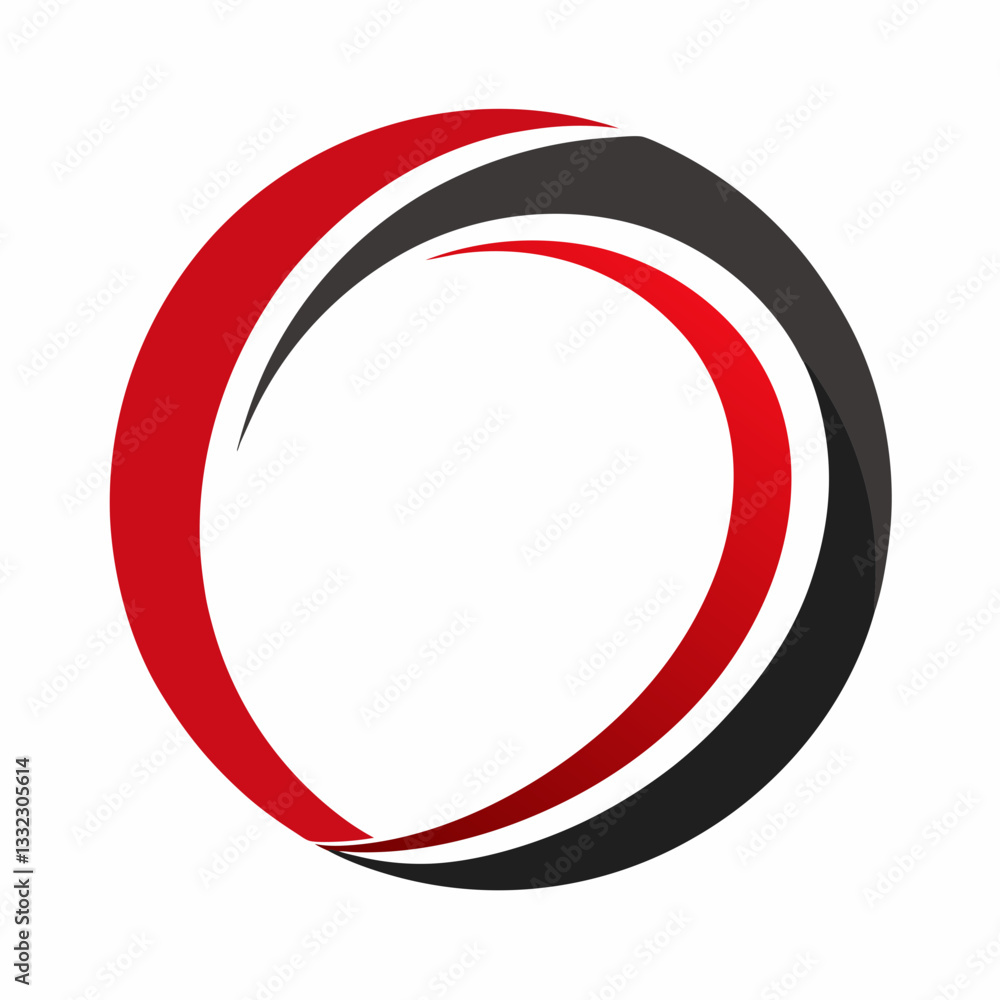 minimalist circle with dynamic swoosh accent minimalist circle with dynamic swoosh accent