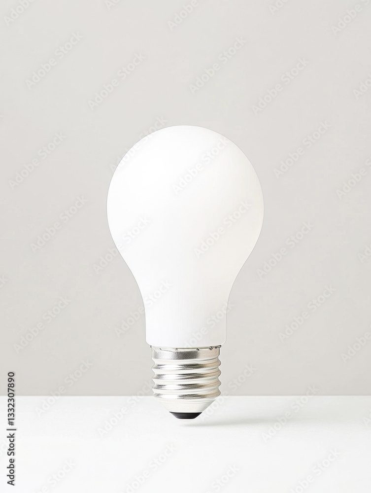 Light bulb on a simple background, symbolizing innovation and brightness. Light bulb on a simple background, symbolizing innovation and brightness.