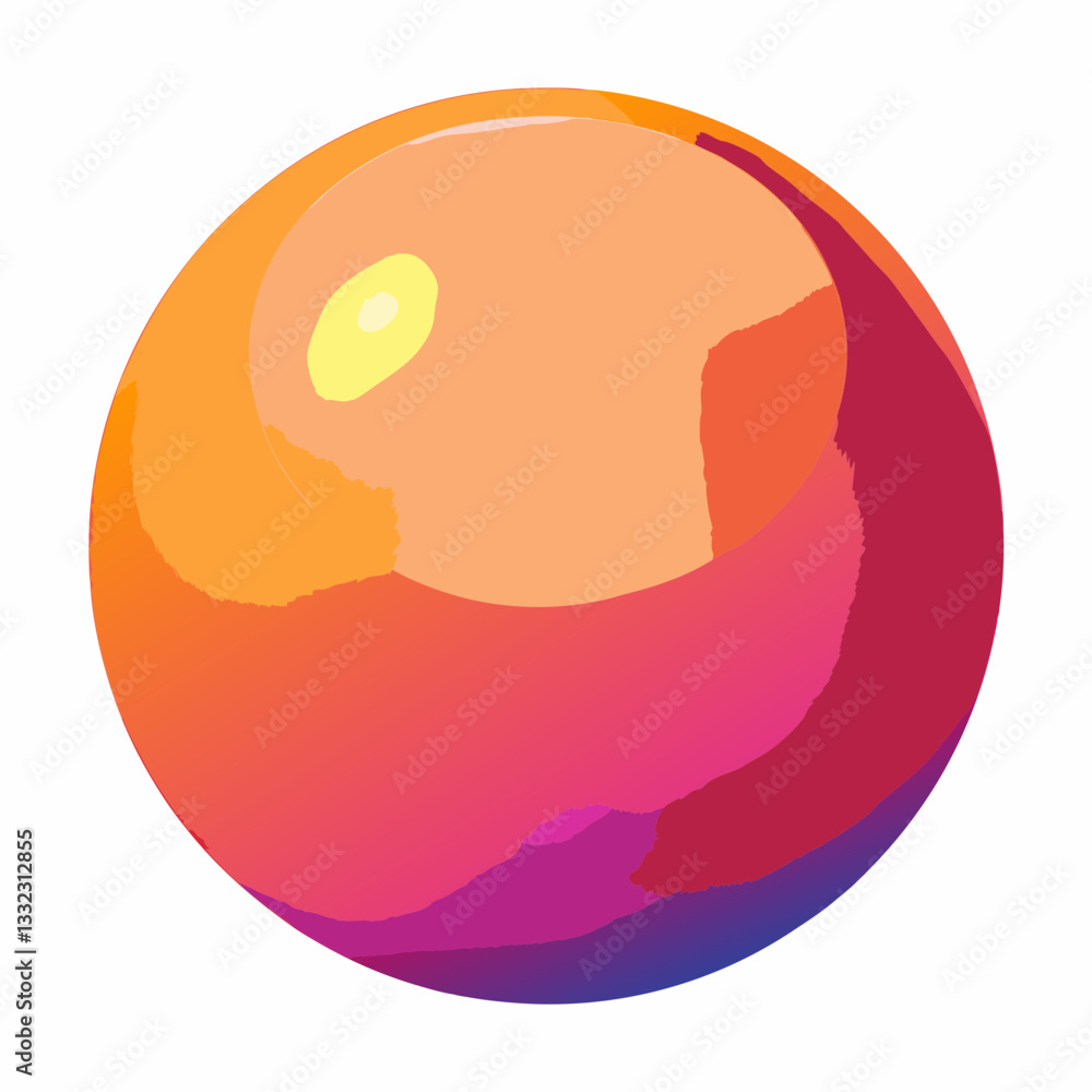 gradient sphere with reflective light effect gradient sphere with reflective light effect