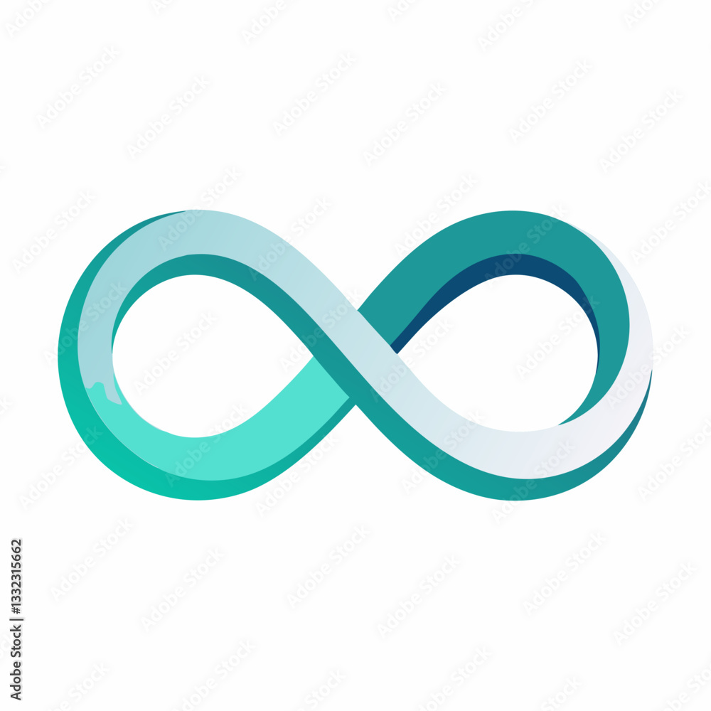 minimalist infinity loop with smooth curves minimalist infinity loop with smooth curves