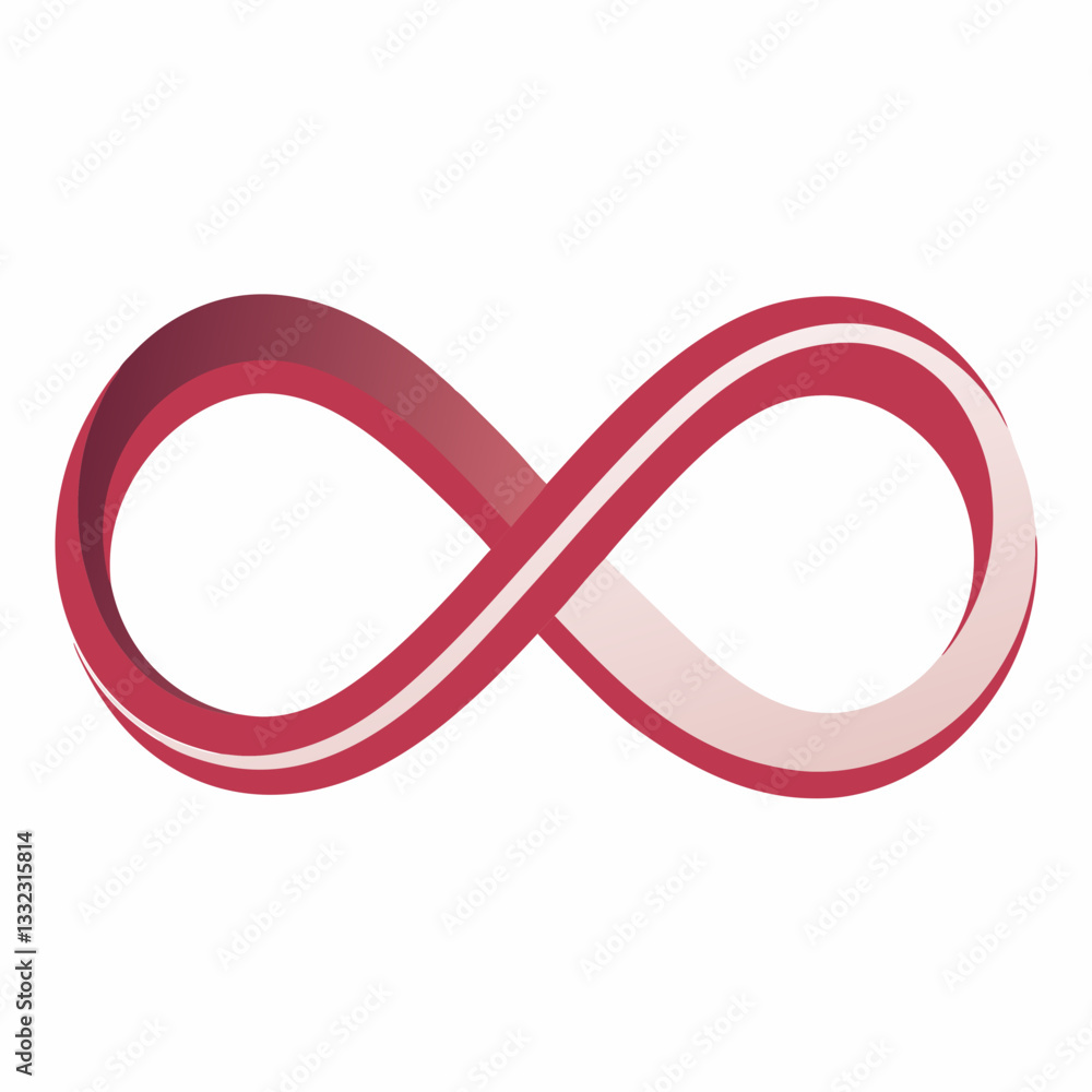 minimalist infinity loop with smooth curves minimalist infinity loop with smooth curves